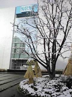 NBS前庭の雪景色