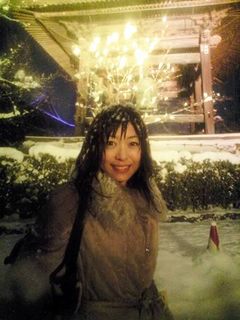 雪の中の取材でした
