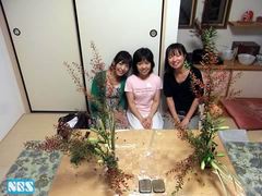 秋の花を生けました