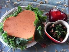 赤いパプリカのハートムース
