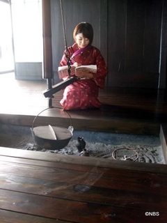 宿にて
