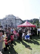 「しゃぼんだま飛ばそ～♪」
