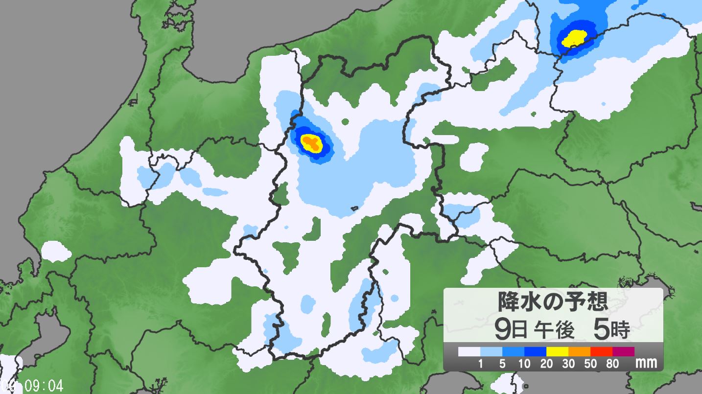 関東甲信地方で「警報級の大雨」の可能性　24時間予想降水量は関東地方北部、甲信地方100ミリ、関東地方南部80ミリ（10日午前6時まで・多い所で）