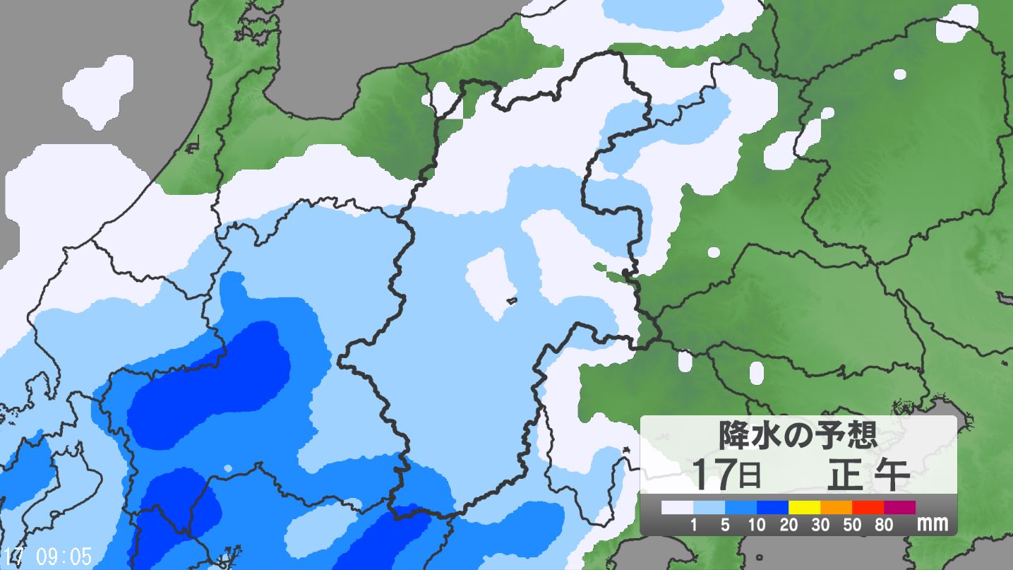 関東甲信地方で「警報級の大雨」の可能性　17日夜のはじめ頃にかけ土砂災害などに注意・警戒を　24時間予想降水量は甲信地方100ミリ（18日午前6時まで・多い所で）