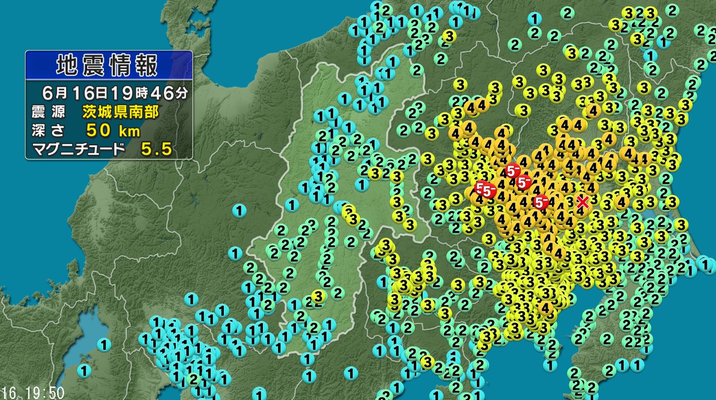 群馬県南部と埼玉県北部で最大震度5弱　長野県内では諏訪市、茅野市、佐久市などで震度3　北陸新幹線は東京駅ー長野駅間の上下線で運転見合わせ　運転再開は午後9時45分頃の見込み