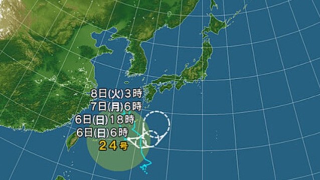 【台風情報】台風24号や前線の影響は　西日本から北日本の太平洋側を中心に7日にかけて大雨となる所がある見込み　台風の進路や前線の動向によっては、10日頃にかけて大雨が続く可能性