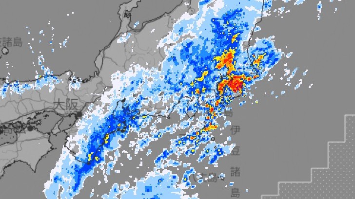 関東甲信、東海に「線状降水帯半日前予測」　東京、神奈川、千葉、埼玉、茨城、山梨、静岡、伊豆諸島　気象庁が発表